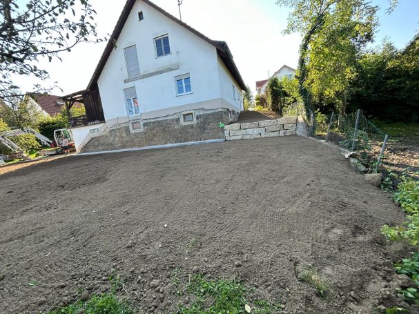 Gartenumbau mit Steinen